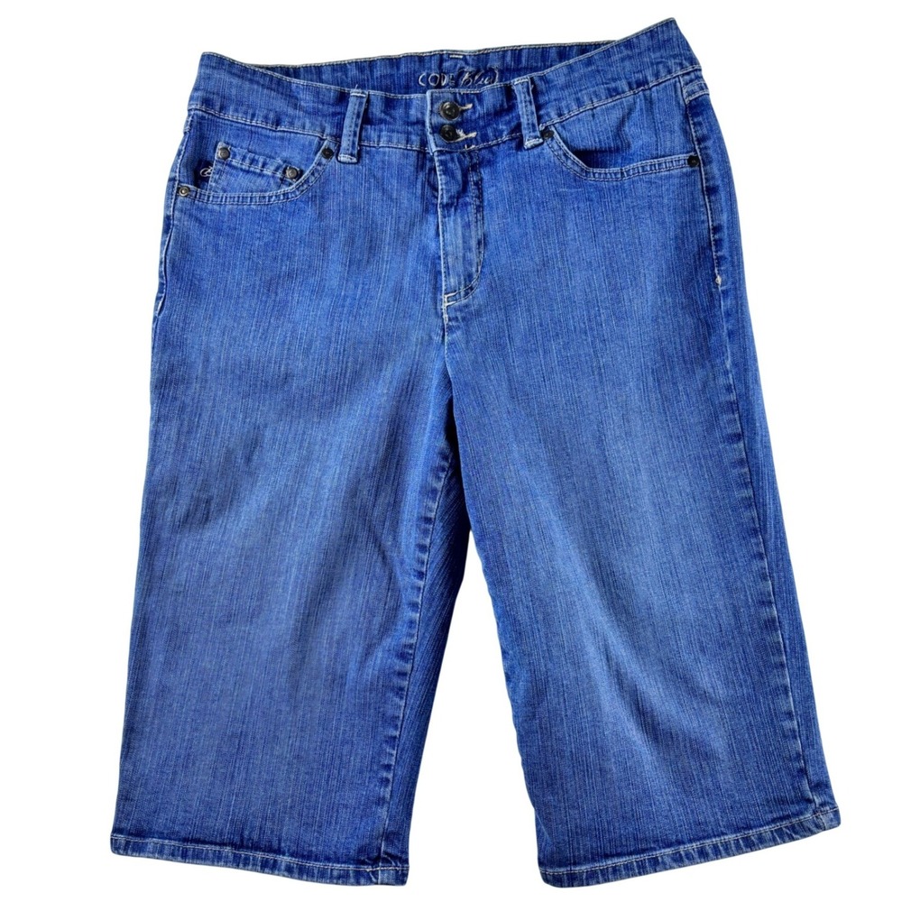 CODE BLUE Womens Denim‎ Capris Pants Size 10 Blue Med Wash